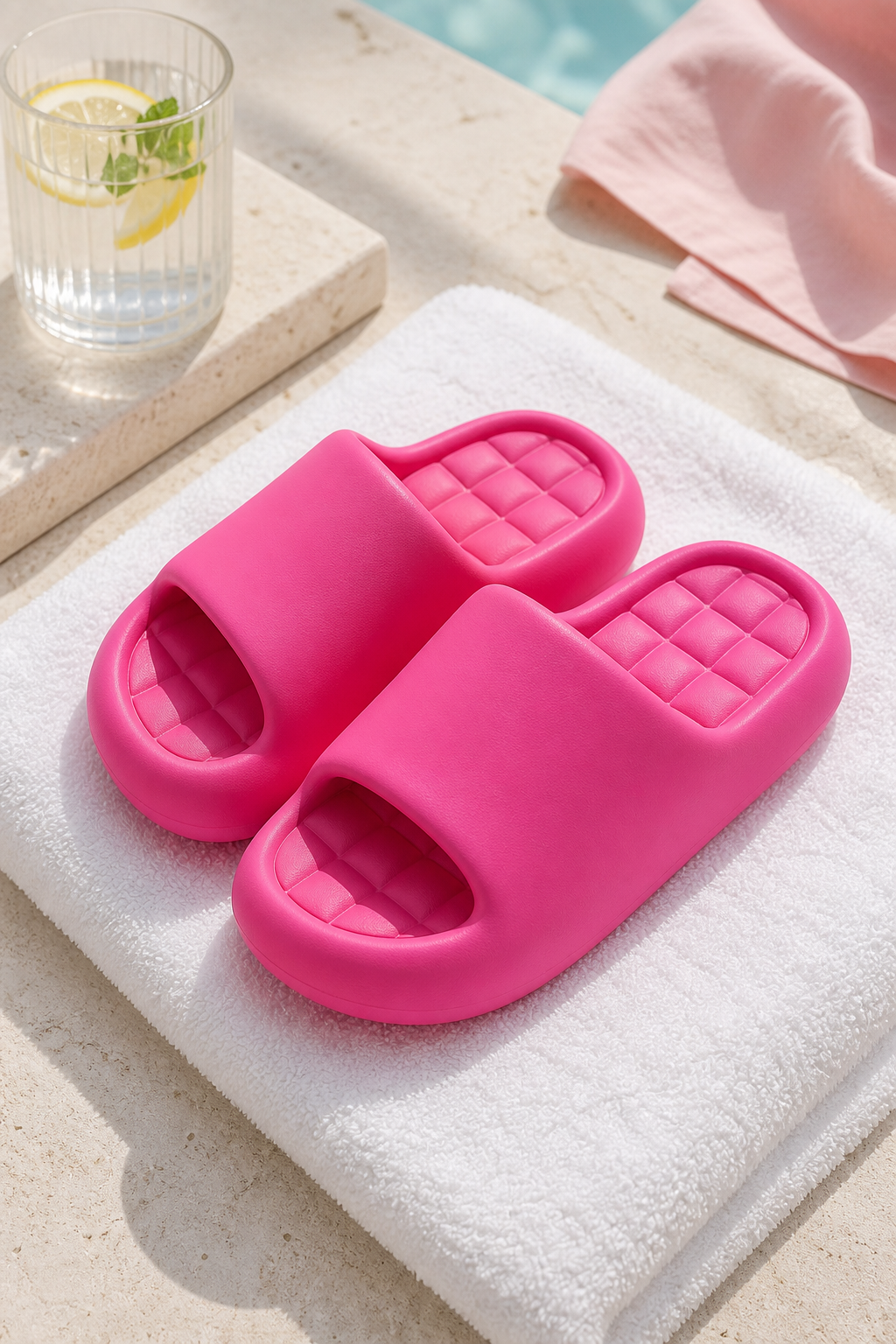 Premium product image of Women's EVA Cloud Slides in a spa setting