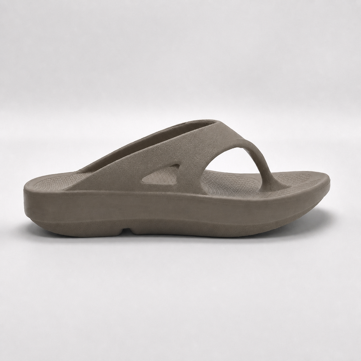 Brown-gray arch support EVA flip flop product view