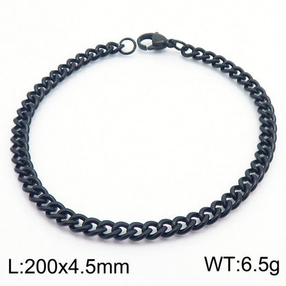 Men's Cuban Link Titanium Steel Chain Bracelet | Unisex Bold Wrist Jewelry