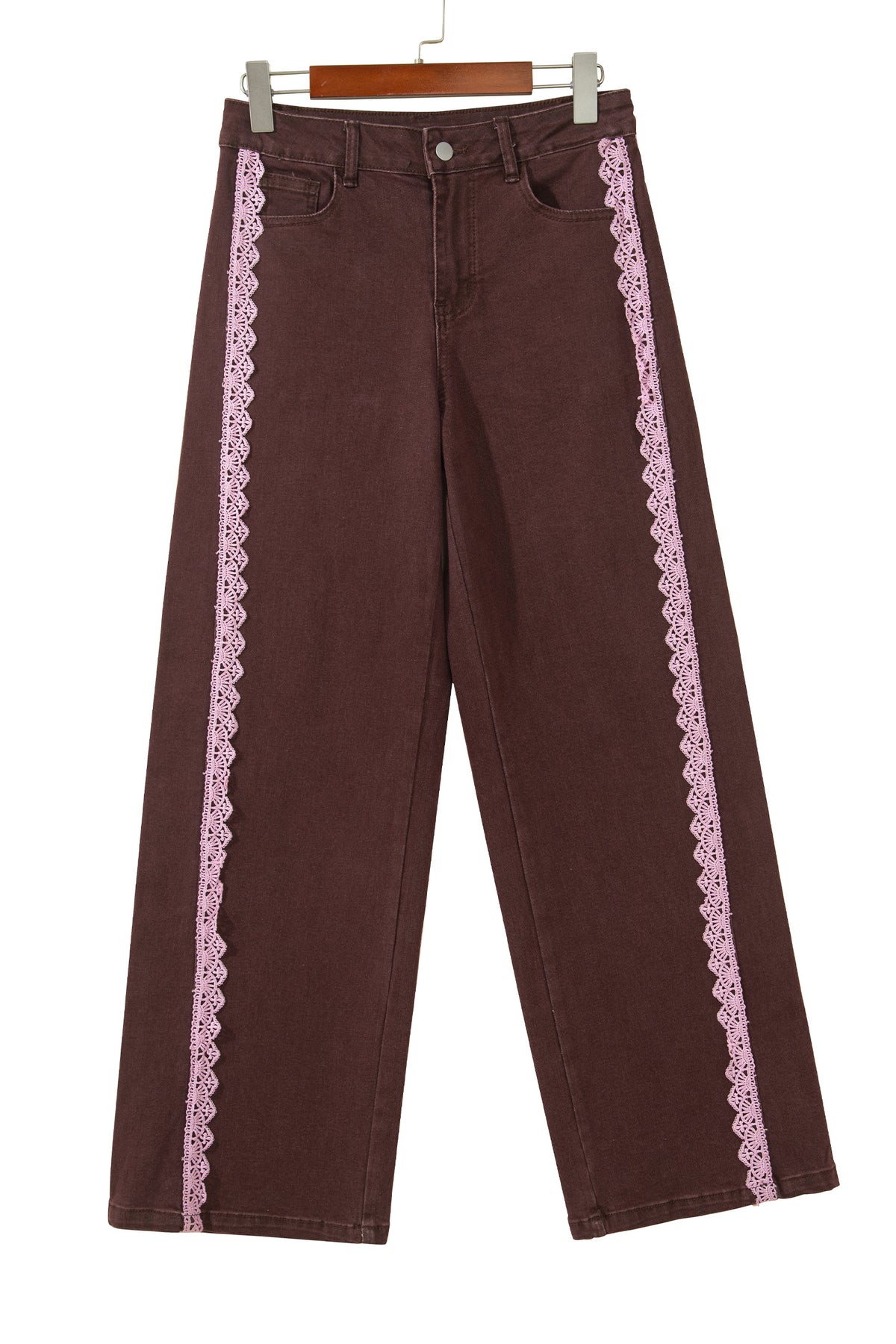 Women’s Lace-Trim Full-Length Jeans