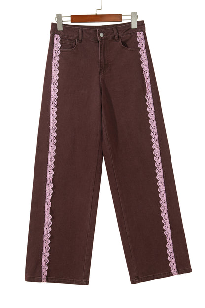 Women’s Lace-Trim Full-Length Jeans