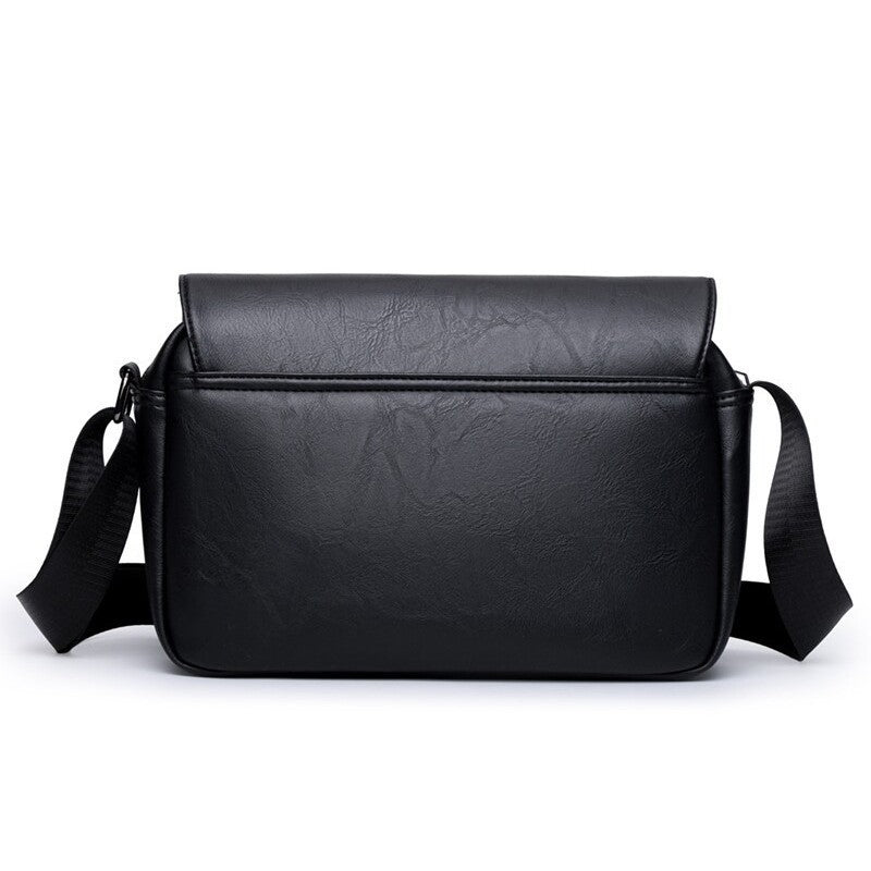 Men's PU Leather Large Capacity Crossbody Bag | Casual Commuter Shoulder Bag