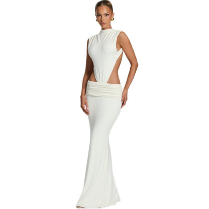 Women's Ruched Bodycon Mini Dress | Sleeveless Fitted Casual Summer Dress
