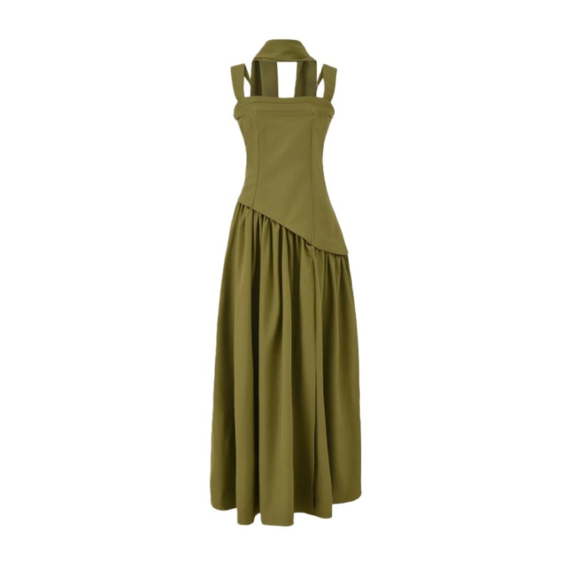 Women's High Slit Square Neck Maxi Dress | Sleeveless Formal Evening Gown