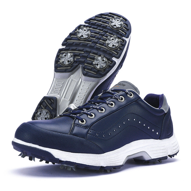 Men's Spiked Golf Shoes | PU Athletic Course Footwear