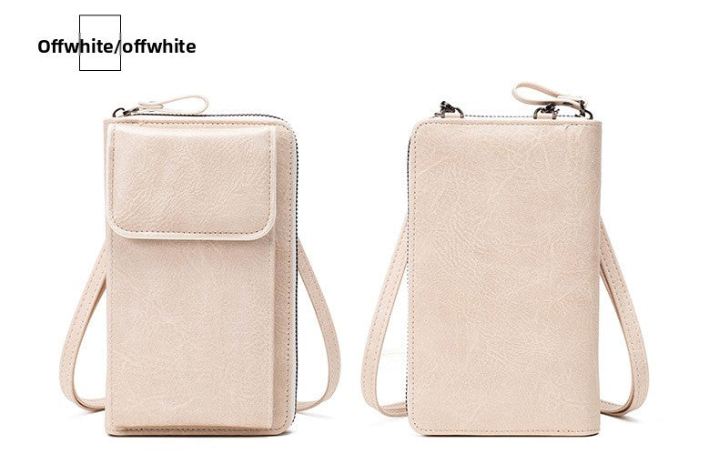 Women's Retro Mini PU Leather Crossbody Bag | Compact Bucket Shoulder Purse