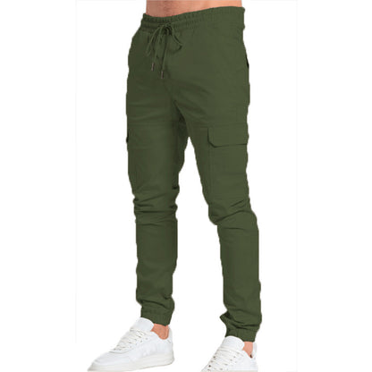 Men's Casual Cotton Blend Trousers | Relaxed Straight Leg Everyday Pants