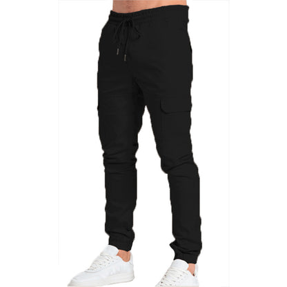 Men's Casual Cotton Blend Trousers | Relaxed Straight Leg Everyday Pants