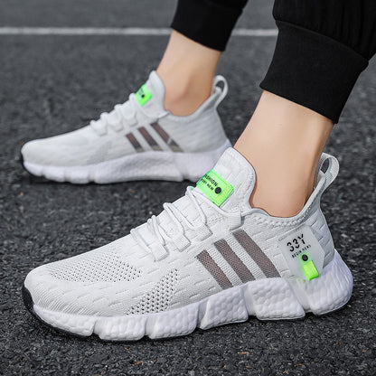Men's Knit Lightweight Running Sneakers | EVA Sole Athletic Shoes