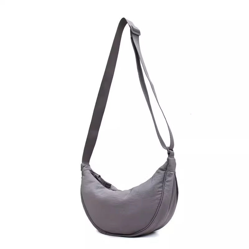 Women's Large Capacity PU Nylon Crossbody Bag | Adjustable Casual Shoulder Bag