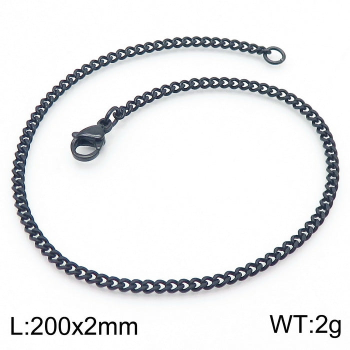 Men's Cuban Link Titanium Steel Chain Bracelet | Unisex Bold Wrist Jewelry
