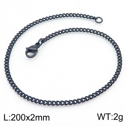 Men's Cuban Link Titanium Steel Chain Bracelet | Unisex Bold Wrist Jewelry