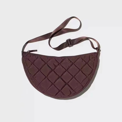 Women's Large Capacity PU Nylon Crossbody Bag | Adjustable Casual Shoulder Bag