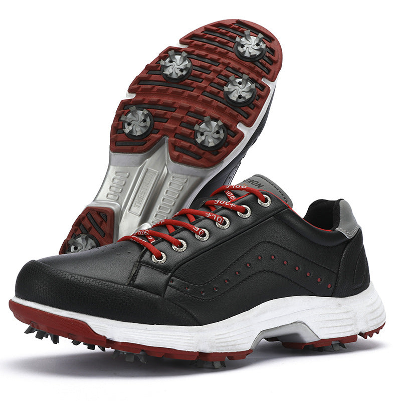 Men's Spiked Golf Shoes | PU Athletic Course Footwear