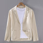 Men's Cotton Linen Suit Blazer | Lightweight Casual Unstructured Jacket