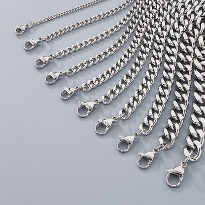Men's Cuban Link Titanium Steel Chain Bracelet | Unisex Bold Wrist Jewelry