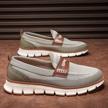Men's Mesh Knit Loafers | Lightweight Casual Slip-On Shoes