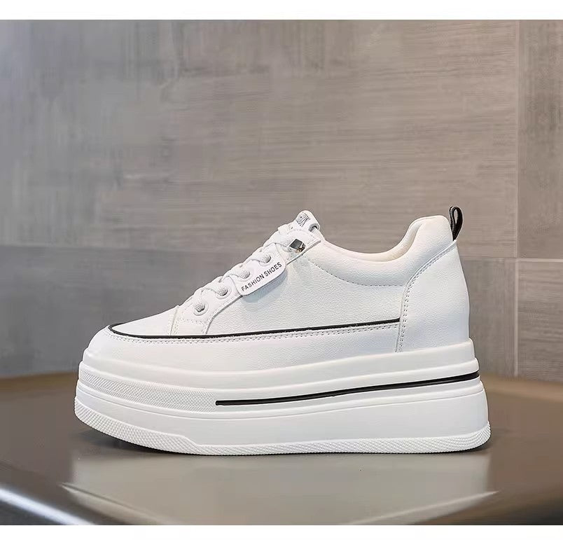 Women's Platform Sneakers | Breathable Mesh Cross-Strap Shoes
