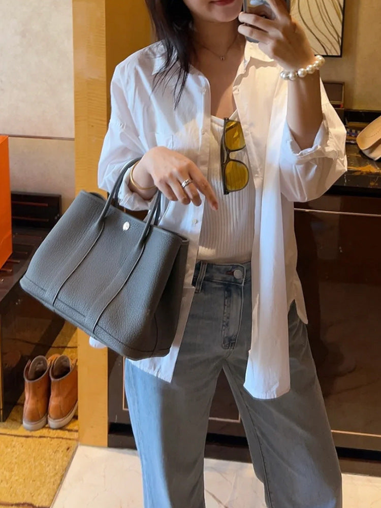 Women's Leather Tote Bag | Large Shoulder Handbag