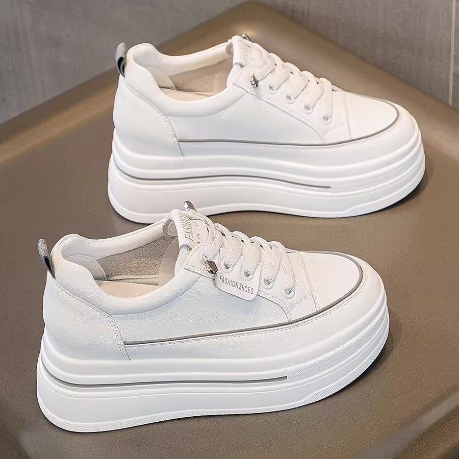 Women's Platform Sneakers | Breathable Mesh Cross-Strap Shoes