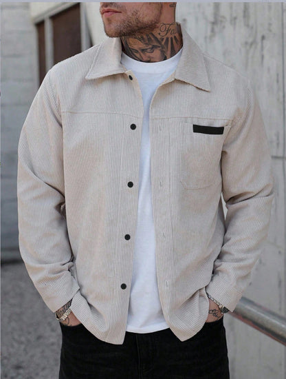 Supplier image for Men's Corduroy Button-Up Jacket