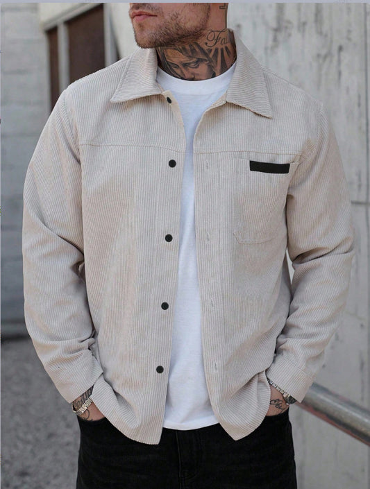 Supplier image for Men's Corduroy Button-Up Jacket