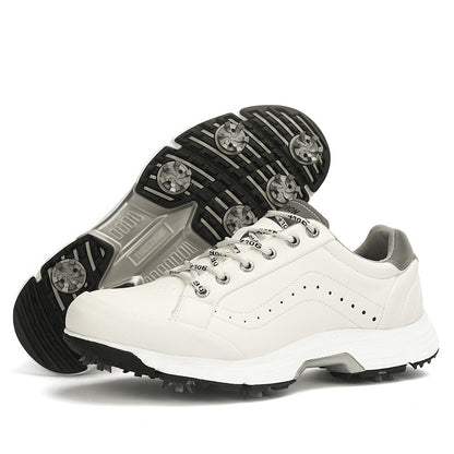 Men's Spiked Golf Shoes | PU Athletic Course Footwear