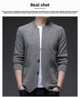 Supplier image for Men's Non-Iron Knit Cardigan