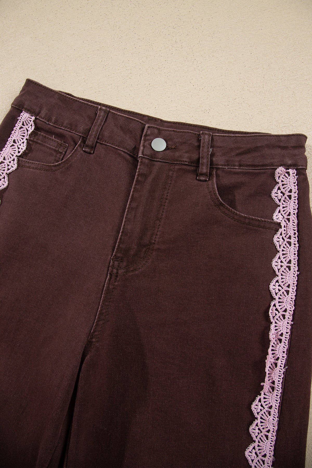 Women’s Lace-Trim Full-Length Jeans