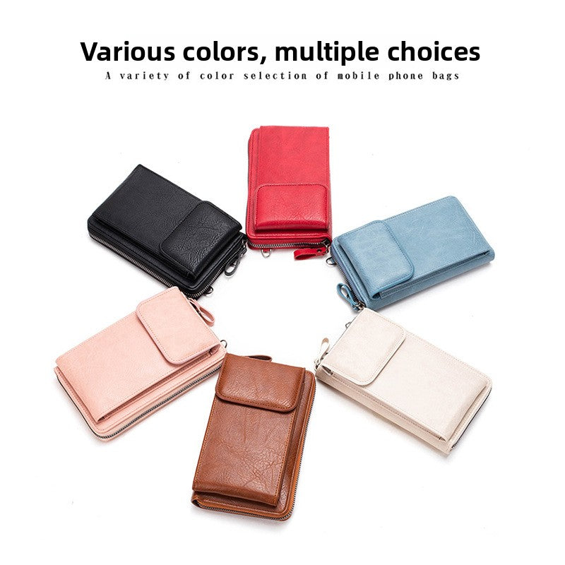 Women's Retro Mini PU Leather Crossbody Bag | Compact Bucket Shoulder Purse