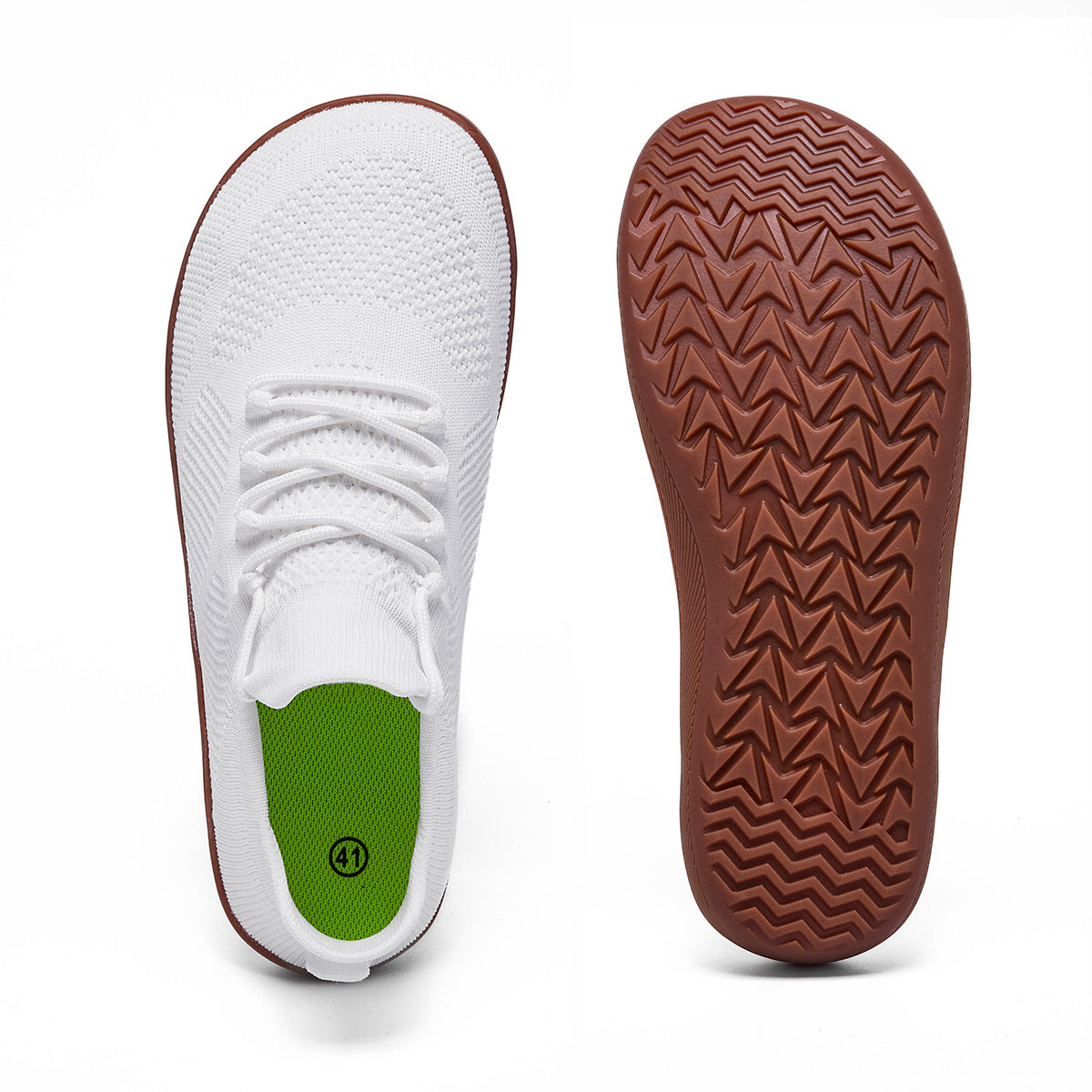 Men's Lightweight Knit Sneakers | Rubber Sole Casual Walking Shoes