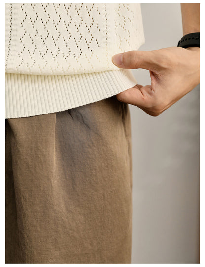 Supplier image for Men's Breathable Knit Polo Shirt