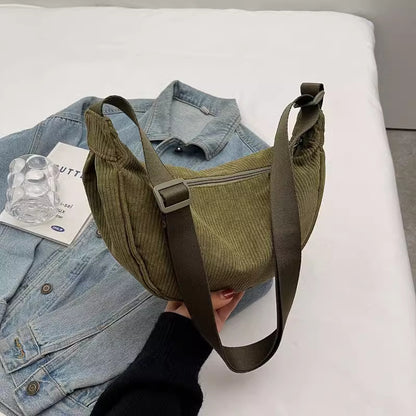 Women's Large Capacity PU Nylon Crossbody Bag | Adjustable Casual Shoulder Bag
