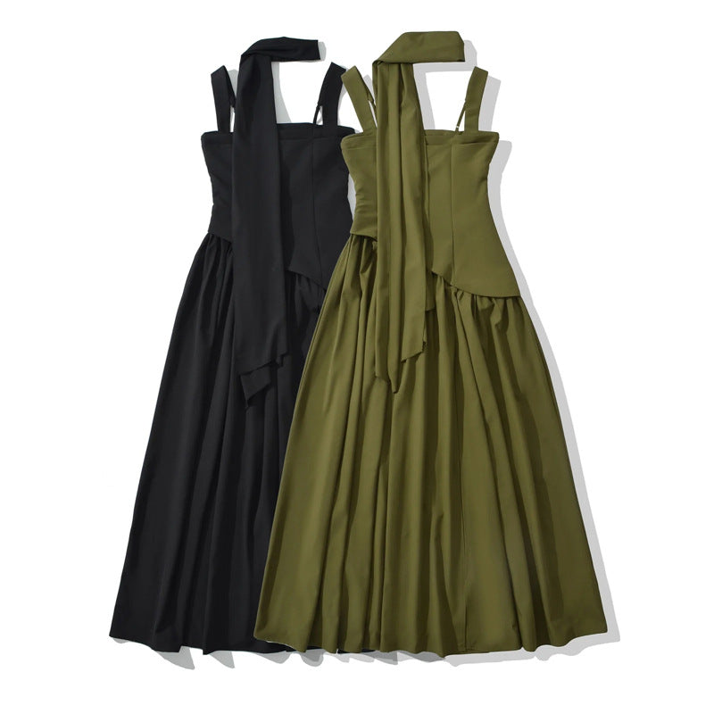 Women's High Slit Square Neck Maxi Dress | Sleeveless Formal Evening Gown
