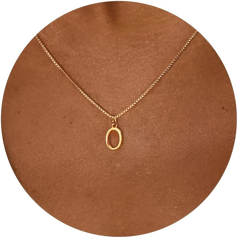 Personalized Initial Letter Necklace | Stainless Steel A-Z Pendant