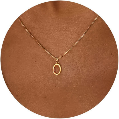 Personalized Initial Letter Necklace | Stainless Steel A-Z Pendant