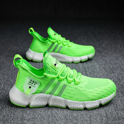 Men's Knit Lightweight Running Sneakers | EVA Sole Athletic Shoes