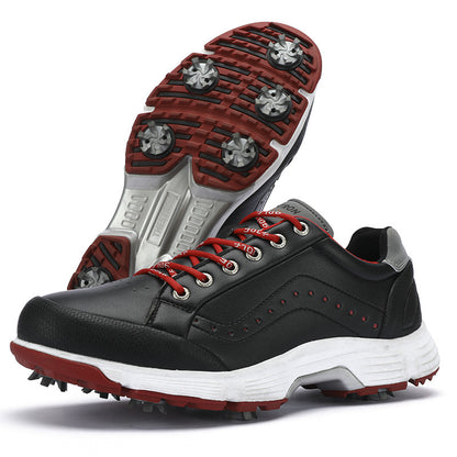 Men's Spiked Golf Shoes | PU Athletic Course Footwear