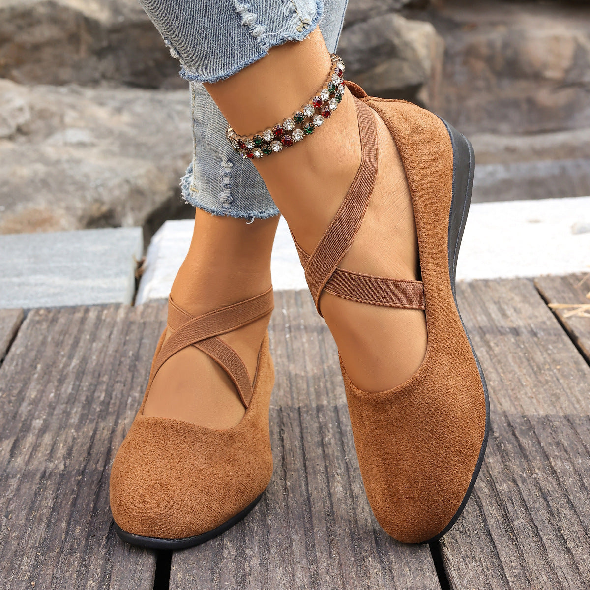 Women's Wedge Loafers | Pointed Toe Slip-On Shoes