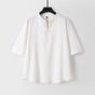 Men's Cotton Linen Short Sleeve Shirt | Breathable Loose Fit Summer Top
