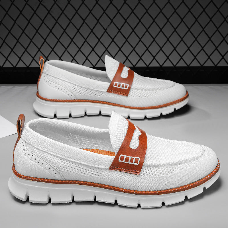 Men's Mesh Knit Loafers | Lightweight Casual Slip-On Shoes
