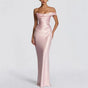 Women's Off-Shoulder Satin Bodycon Dress | Elegant Sleek Formal Mini Dress