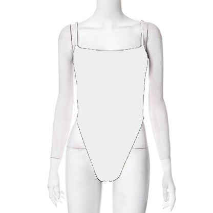Women's Sleeveless Backless Jumpsuit | One-Piece Casual Romper