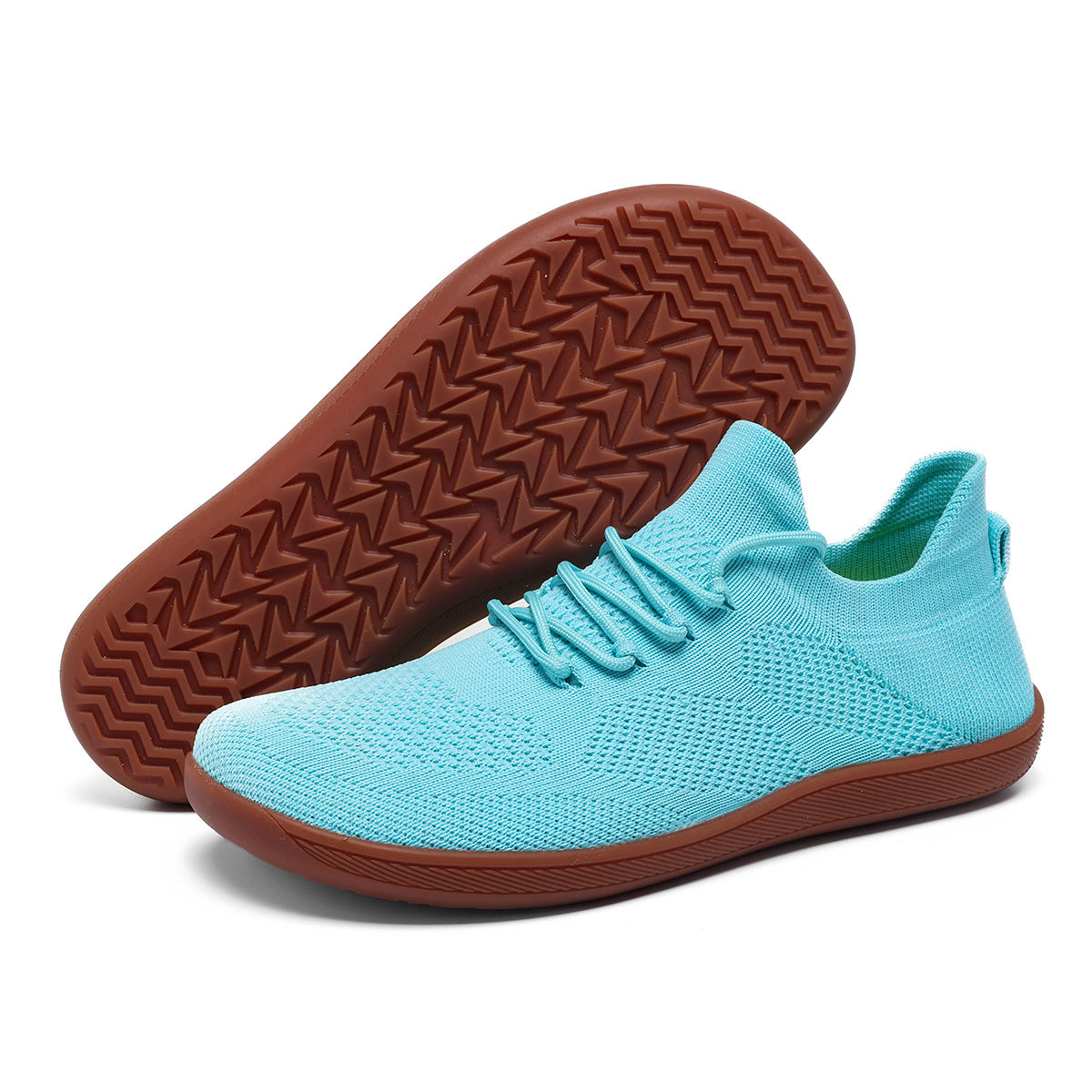 Men's Lightweight Knit Sneakers | Rubber Sole Casual Walking Shoes