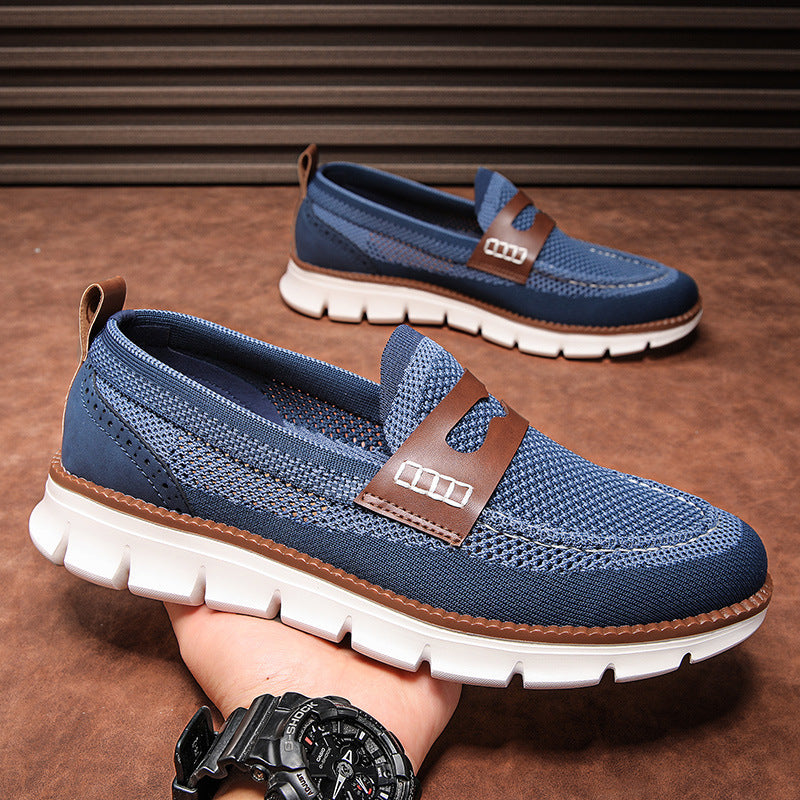 Men's Mesh Knit Loafers | Lightweight Casual Slip-On Shoes
