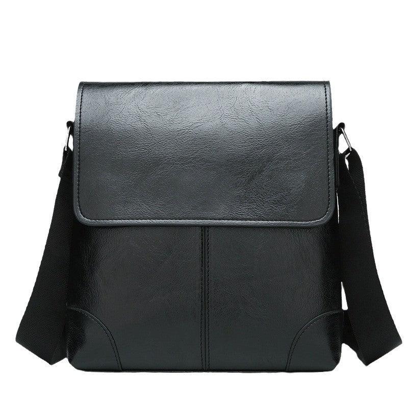 Men's PU Leather Business Shoulder Bag | Multi-Compartment Laptop Briefcase