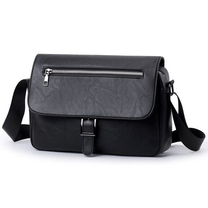 Men's PU Leather Large Capacity Crossbody Bag | Casual Commuter Shoulder Bag