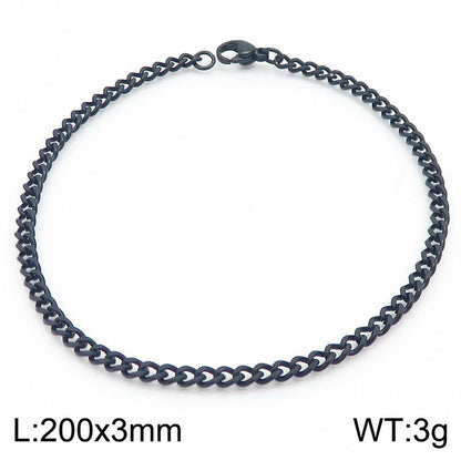 Men's Cuban Link Titanium Steel Chain Bracelet | Unisex Bold Wrist Jewelry