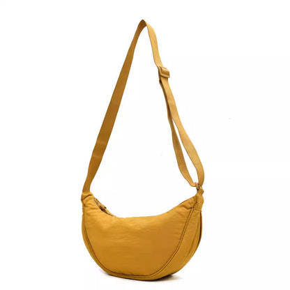 Women's Large Capacity PU Nylon Crossbody Bag | Adjustable Casual Shoulder Bag