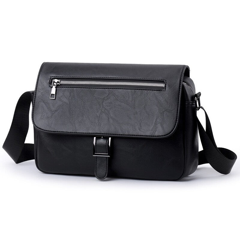 Men's PU Leather Large Capacity Crossbody Bag | Casual Commuter Shoulder Bag